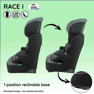 Nania Race I Car Seat I-size High Back Booster 76-140Cm Cat Skate