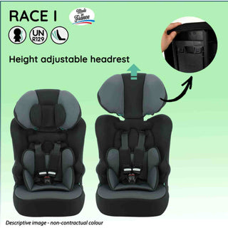 Nania Race I Car Seat I-size High Back Booster 76-140Cm Cat Skate