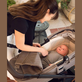 Nuna MIXX Next Series Compact Baby Carry Cot with Soft Mattress Cover - Cedar