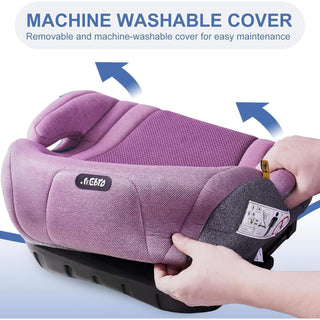 Pf.Ebro i-Size Booster Seat Toddler Car Seat Lightweight Backless Booster Purple