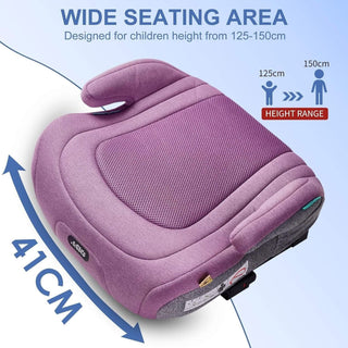 Pf.Ebro i-Size Booster Seat Toddler Car Seat Lightweight Backless Booster Purple