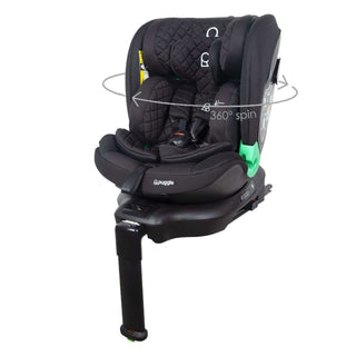 Puggle i-Size Ultimate Safe Max Car Seat 360° Rotate Group 0+/1/2/3 – Midnight B