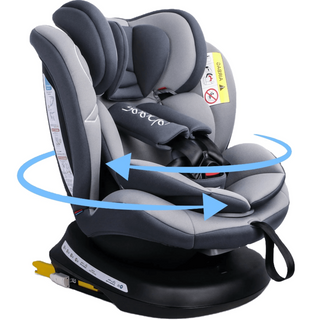 Reecle 360 Swivel ISOFIX Car Seat for Group 0+1/2/3 Grey