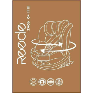 Reecle 360 Swivel ISOFIX Car Seat for Group 0+1/2/3 Red
