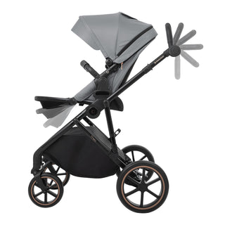 KikkaBoo Thea Stroller 2in1 with Carrycot Grey 2024