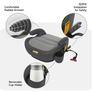 Jovikids OHHO + i-Size Car Seat Booster, ISOFIX for Group 2/3 from 3 to 12 Years