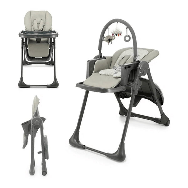Kinderkraft Tummie 2-in-1 High Chair & Bouncer – Grey