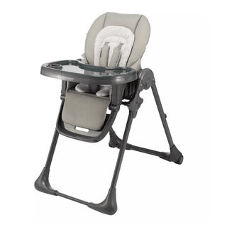 Kinderkraft Tummie, 2-in-1 Baby Hign Chair Bouncer Ergonomic Comfortable Grey
