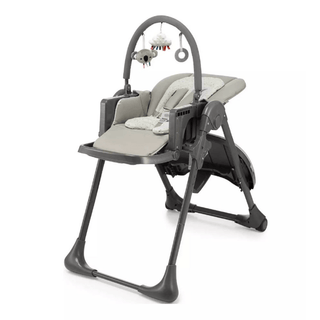 Kinderkraft Tummie, 2-in-1 Baby Hign Chair Bouncer Ergonomic Comfortable Grey