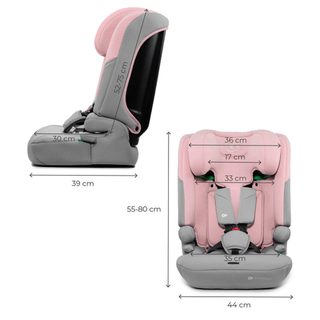 Kinderkraft I-COMFY i-Size Group 1/2/3 Car Seat - Pink