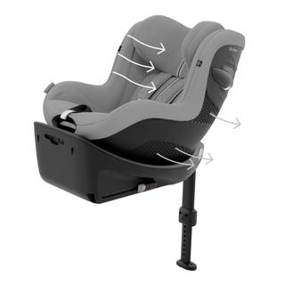 Cybex Sirona G i-Size Plus 360 Rotating Toddler Car Seat, Stone Grey