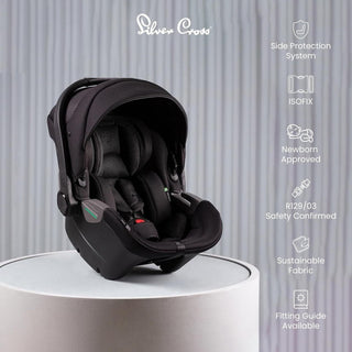 Silver Cross Dream i-Size Baby Carrier Baby Car Seat Travel Isofix Base - Space
