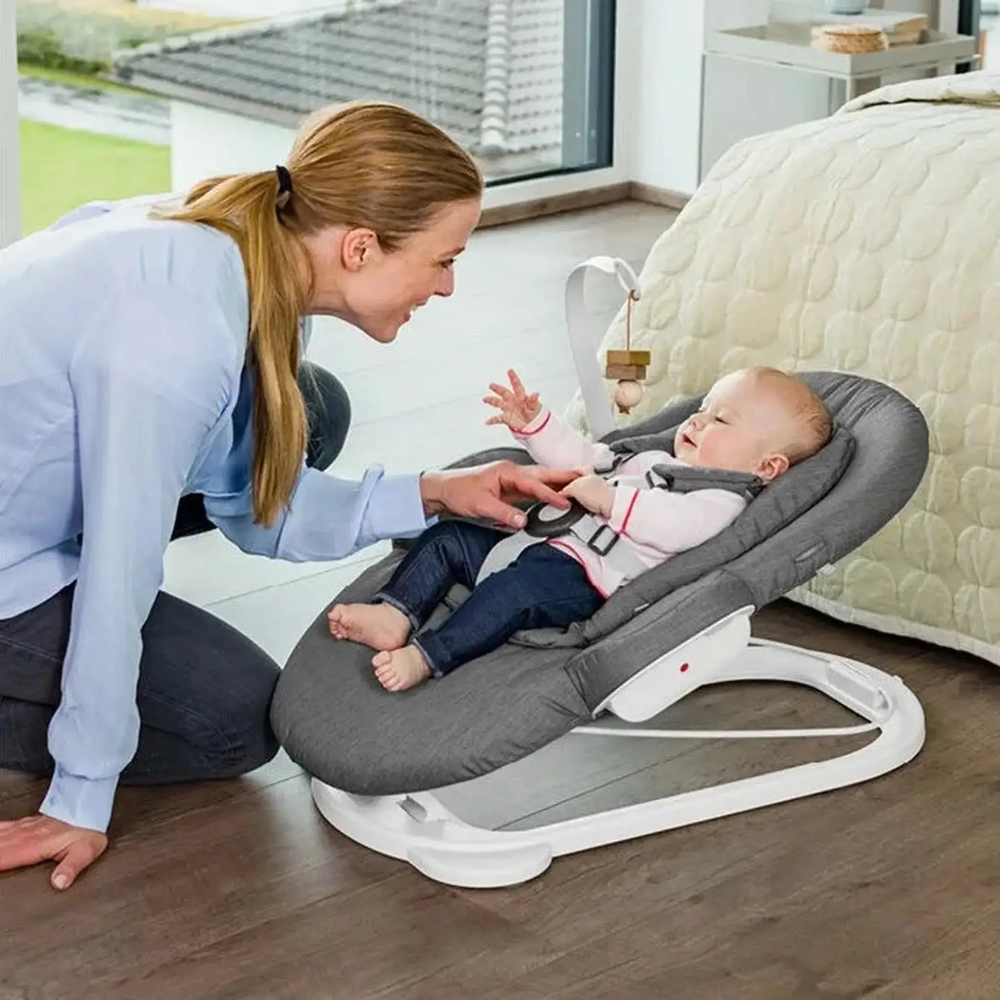 stokke baby bouncer Stokke Steps Baby Bouncer Grey Clouds