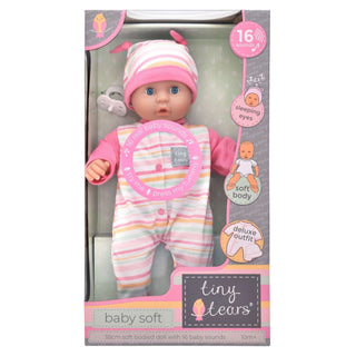 Tiny Tears Baby – 38cm Soft Bodied Doll with 16 Baby Sounds