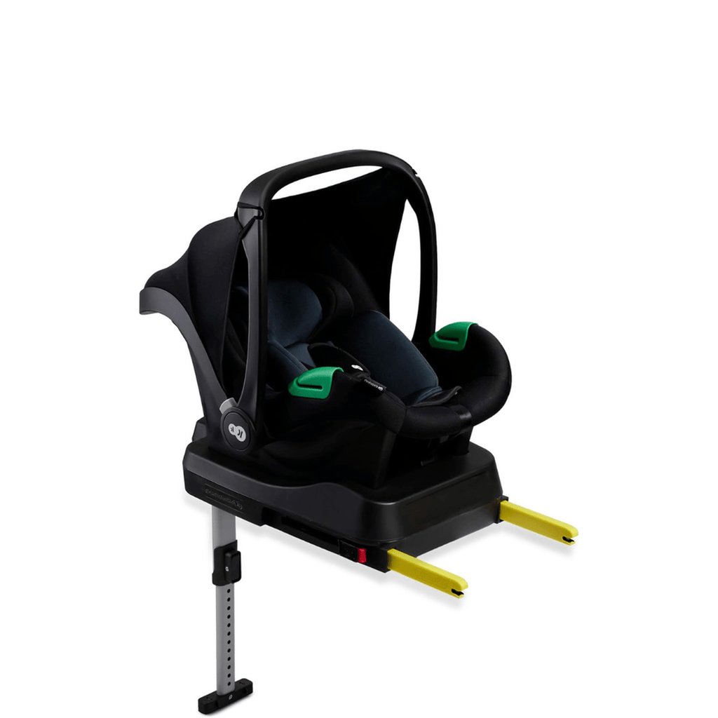 Kinderkraft ESME Mink Pro I-Size 3-in-1 autostoel met draagzak, reissysteem, babybuggy, opvouwbare kinderwagen, voor pasgeborenen tot 4 jaar, beige