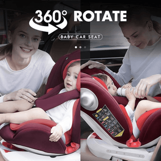 LETTAS 360° Rotation Baby Car Seat with Isofix, Group 0+/1/2/3 Birth to 12 Years