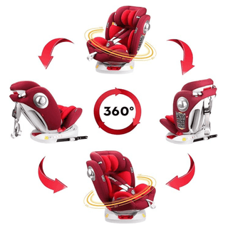 LETTAS 360° Rotation Baby Car Seat with Isofix, Group 0+/1/2/3 Birth to 12 Years