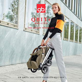 gb Gold Qbit+ All-City Stroller, from Birth to Approx 0-22 kg. 4 years, Velvet Black