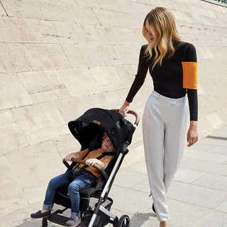 gb Gold Qbit+ All-City Stroller, from Birth to Approx 0-22 kg. 4 years, Velvet Black