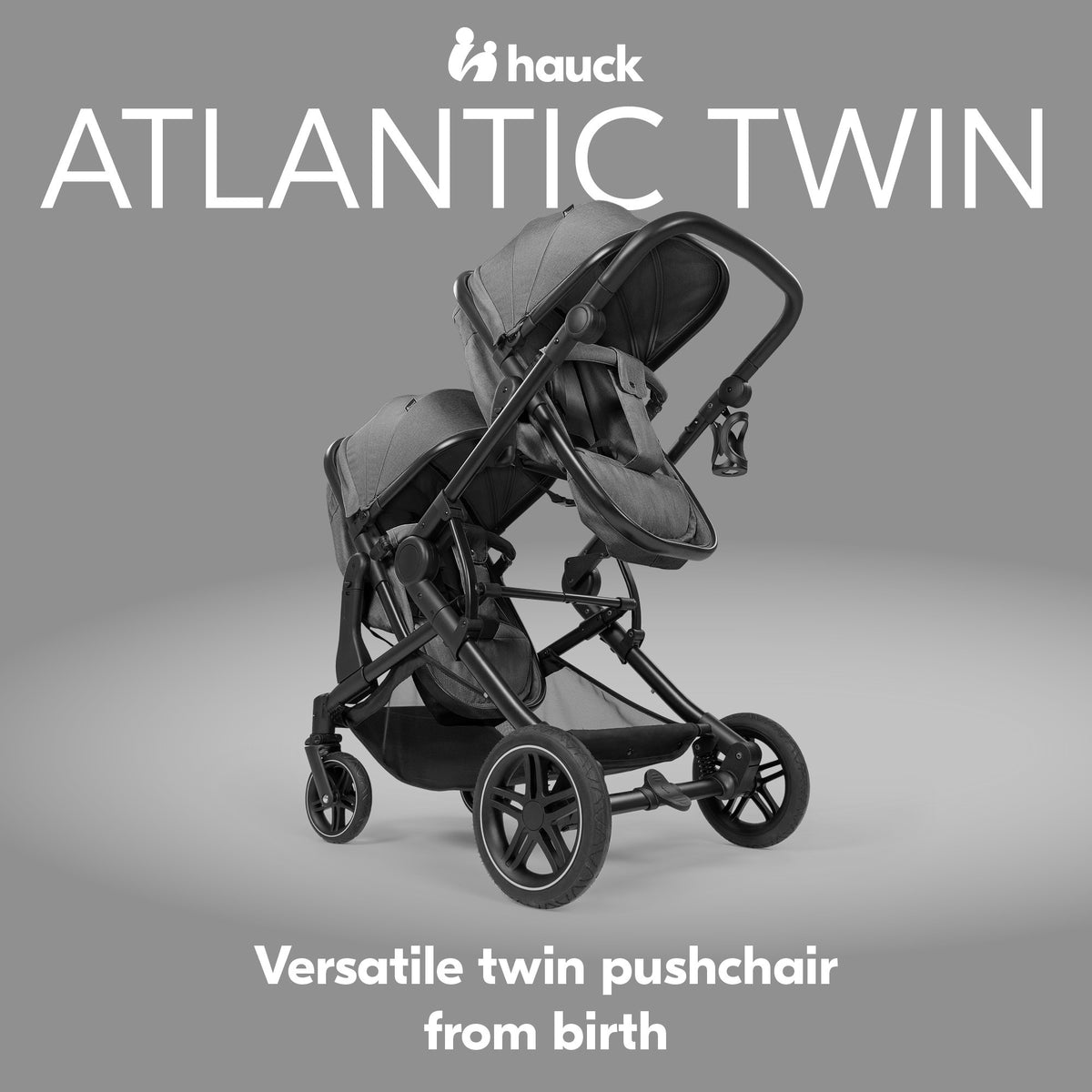 Hauck Atlantic Twin versatile twin pushchair from birth