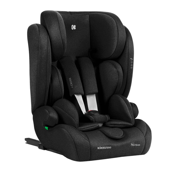 KikkaBoo i-Cross i-Size Car seat ISOFIX 76-150 cm Black