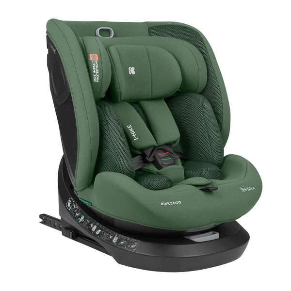KikkaBoo i-Hike i-Size ISOFIX Car Seat 40–150cm – Army Green