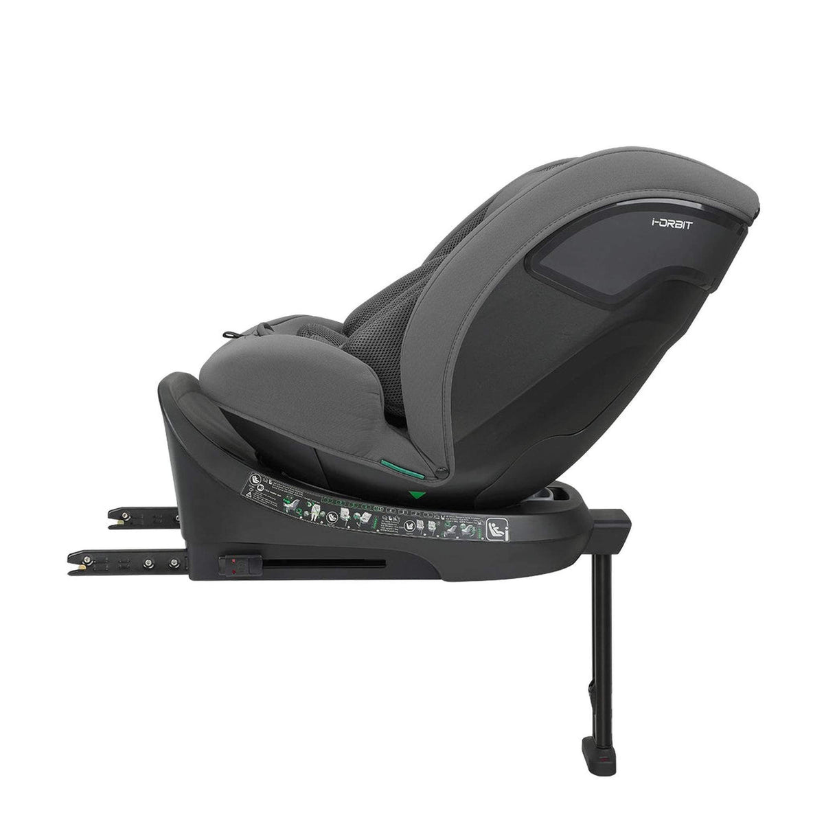 KikkaBoo i-Orbit i-Size Car seat ISOFIX 40-150cm Dark Grey 2025 – rear-facing recline 4