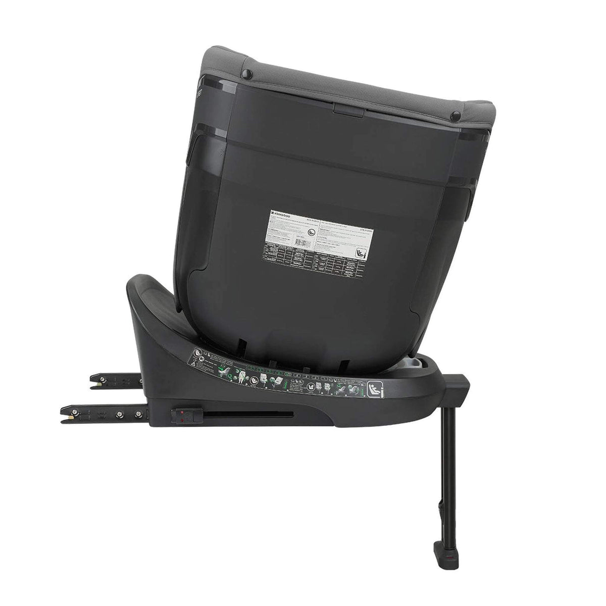 KikkaBoo i-Orbit i-Size Car seat ISOFIX 40-150cm Dark Grey 2025 – rear view