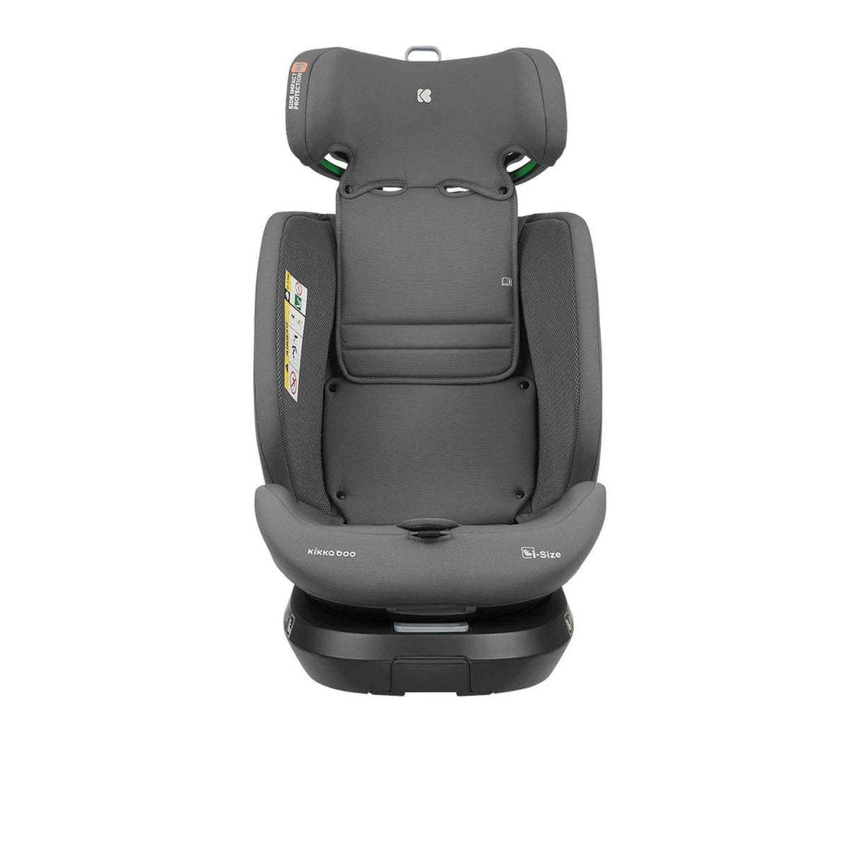 KikkaBoo i-Orbit i-Size Car seat ISOFIX 40-150cm Dark Grey 2025 – booster mode