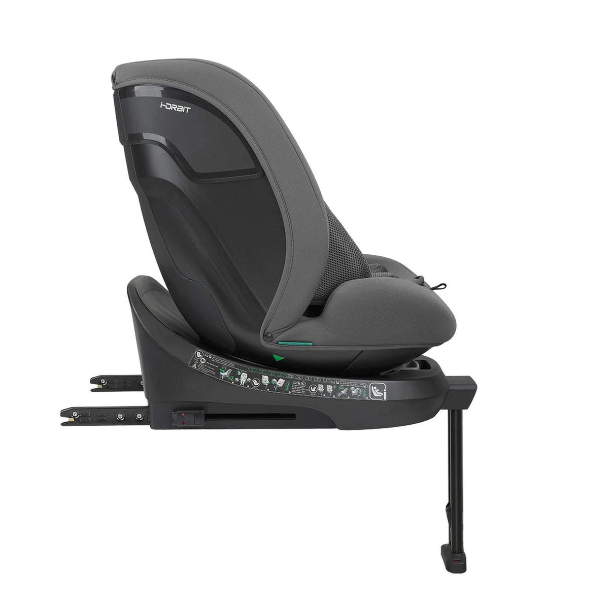 KikkaBoo i-Orbit i-Size Car seat ISOFIX 40-150cm Dark Grey 2025 – recline position 3