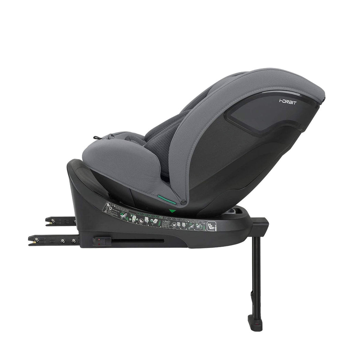 KikkaBoo i-Orbit i-Size Car seat ISOFIX 40-150cm Light Grey 2025 – rear-facing recline 3