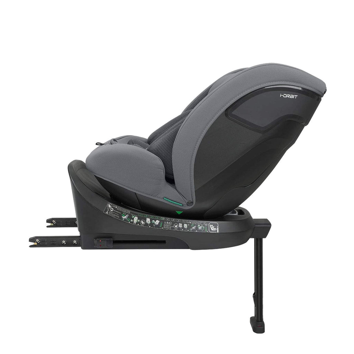 KikkaBoo i-Orbit i-Size Car seat ISOFIX 40-150cm Light Grey 2025 – rear-facing recline 4