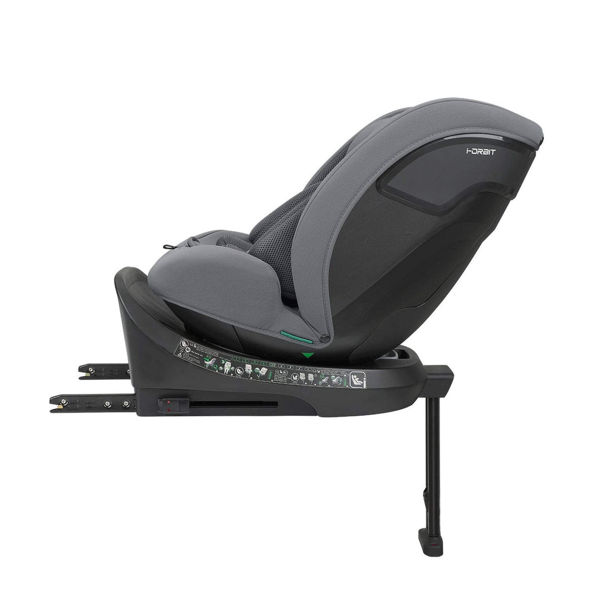 KikkaBoo i-Orbit i-Size Car seat ISOFIX 40-150cm Light Grey 2025 – rear-facing, fully reclined