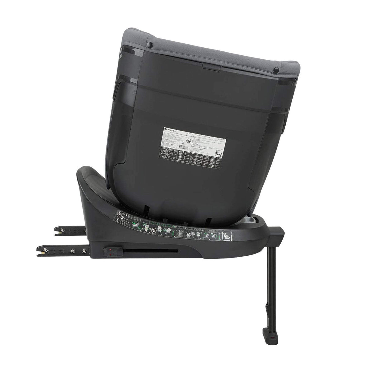 KikkaBoo i-Orbit i-Size Car seat ISOFIX 40-150cm Light Grey 2025 – rear view