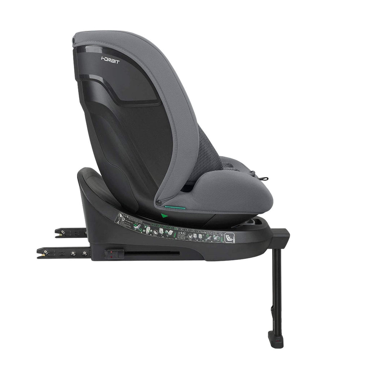 KikkaBoo i-Orbit i-Size Car seat ISOFIX 40-150cm Light Grey 2025 – recline position 2