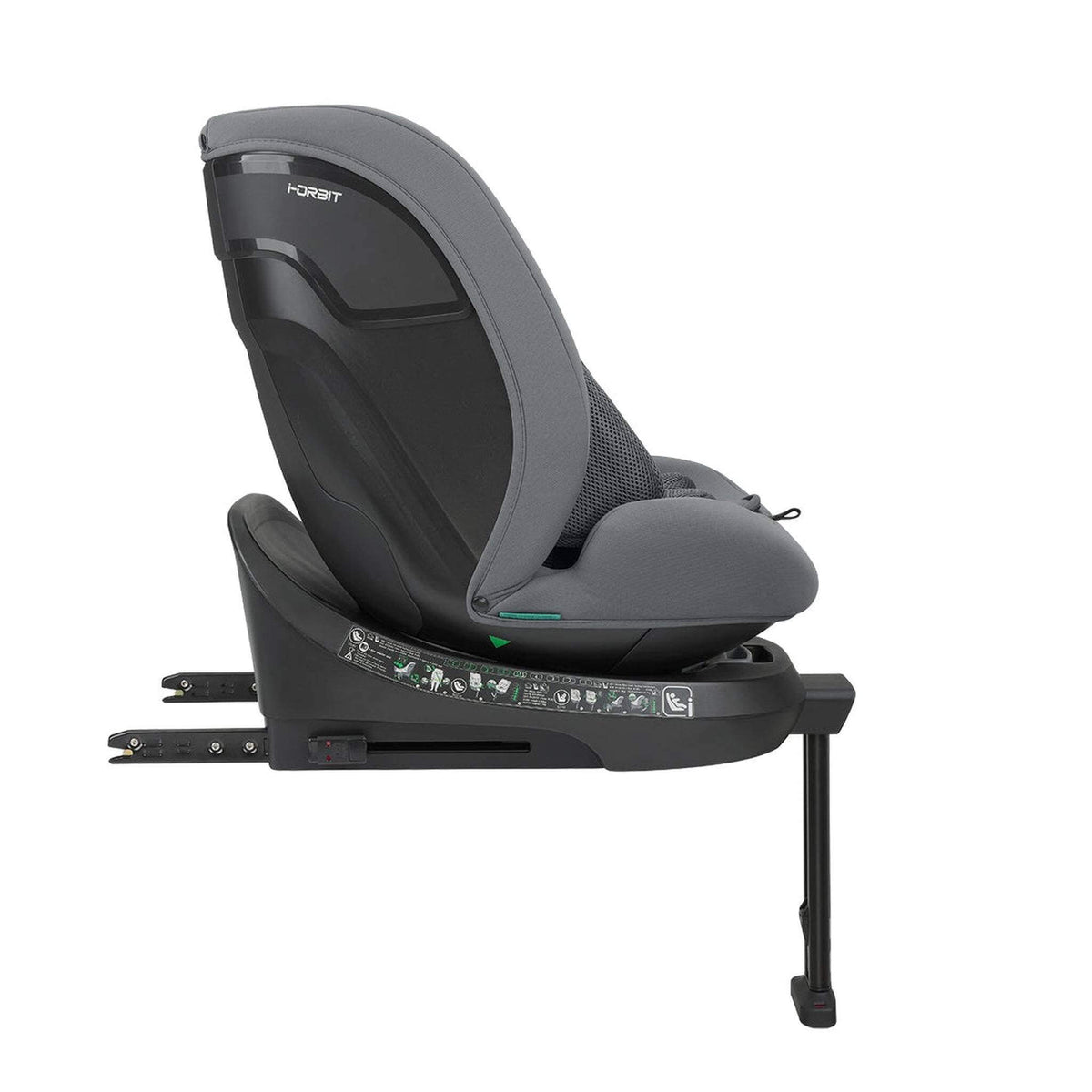 KikkaBoo i-Orbit i-Size Car seat ISOFIX 40-150cm Light Grey 2025 – recline position 3