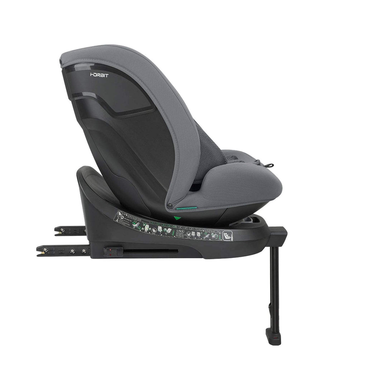 KikkaBoo i-Orbit i-Size Car seat ISOFIX 40-150cm Light Grey 2025 – recline position 5