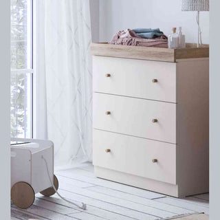 Little Acorns Burlington Dresser Changer – Changing Unit & Chest of Drawers