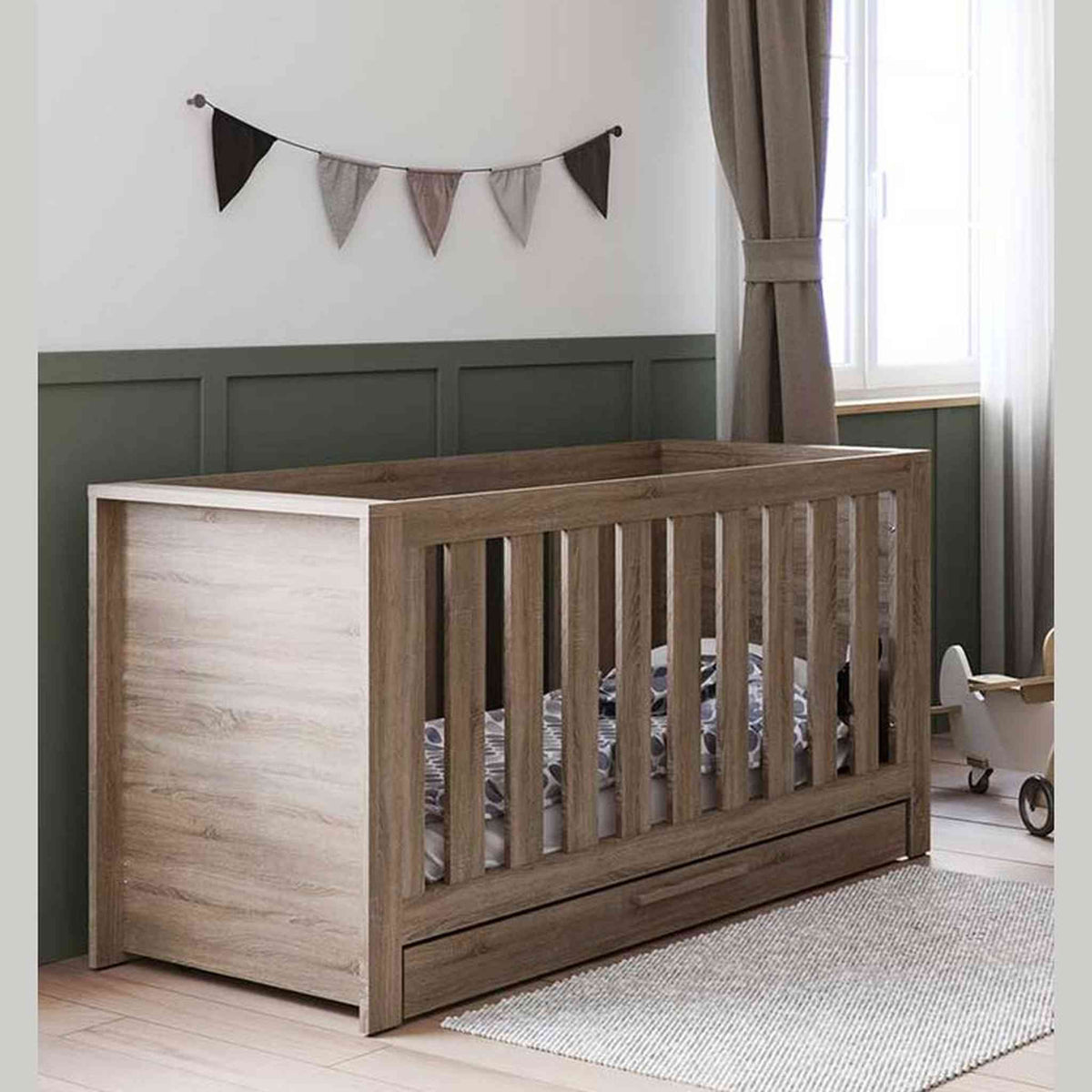Little Acorns Ellesmere 2 Piece Nursery Furniture Set – Cot Bed & Dresser Changer
