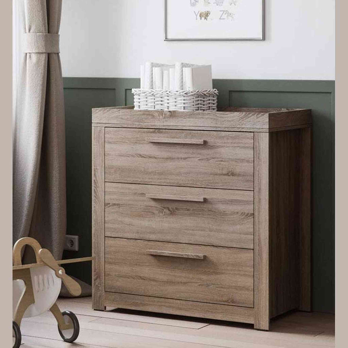Little Acorns Ellesmere 2 Piece Nursery Furniture Set – Cot Bed & Dresser Changer