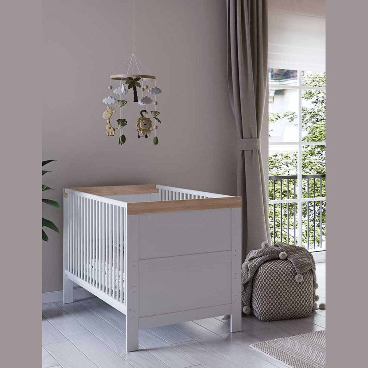 Little Acorns Florence 3 Piece Nursery Furniture Set – Cot Bed, Dresser Changer & Wardrobe