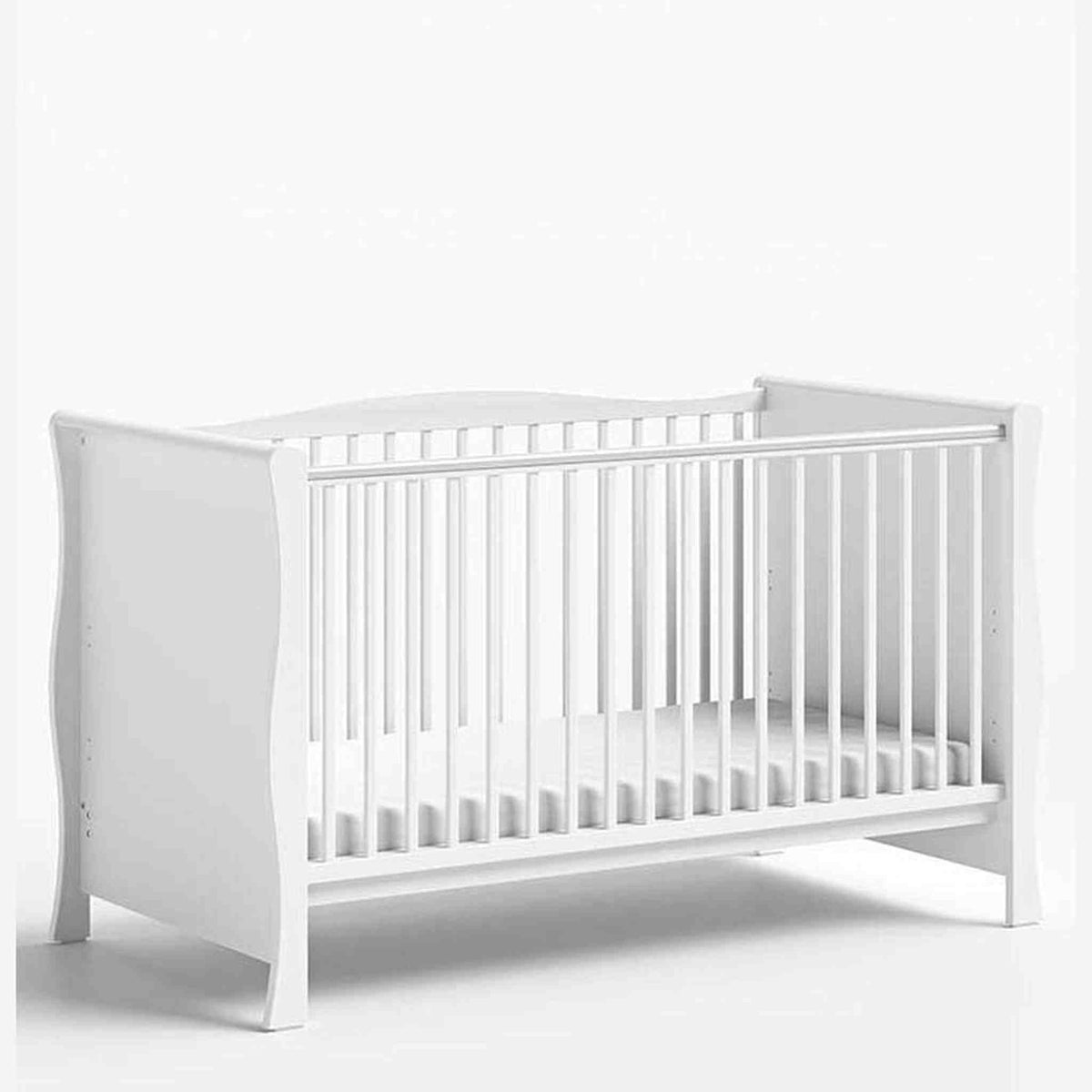 Little Acorns Traditional Sleigh 2 Piece Nursery Furniture Set – Cot Bed & Dresser Changer
