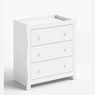 Little Acorns Traditional Sleigh Dresser Changer – Changing Unit & Chest of Drawers