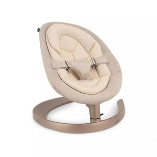 Nuna LEAF Baby Grow Bouncer Rocker 3-Point Harness with Toy Bar, Sand - Beige