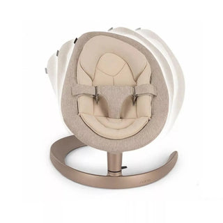 Nuna LEAF Baby Grow Bouncer Rocker 3-Point Harness with Toy Bar, Sand - Beige