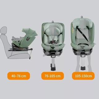 Jovikids i-Size 360° Rotating Car Seat with ISOFIX 40-150cm Baby Childs, Green
