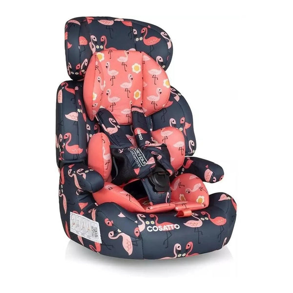 Cosatto Zoomi Car Seat & Booster Group 1/2/3 – Flamingo
